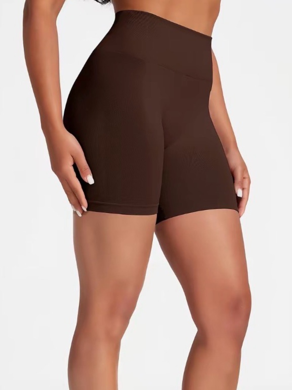 VICONOW Yoga Shorts 
Dark Brown (No Pocket), L, 5 inch